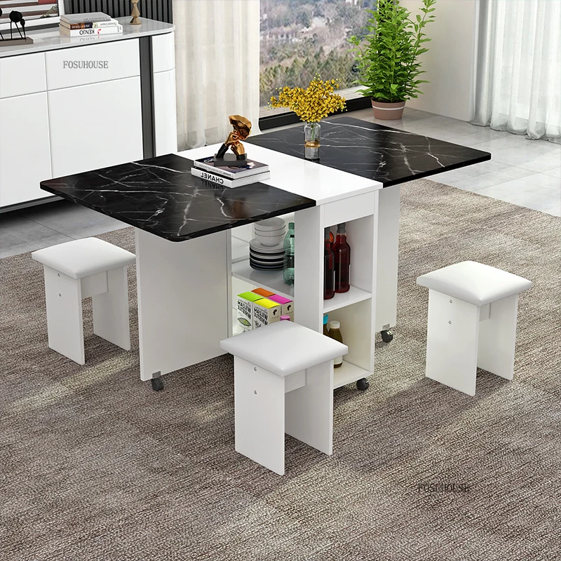 Креативные складные обеденные столы простая мебель для столовой домашний