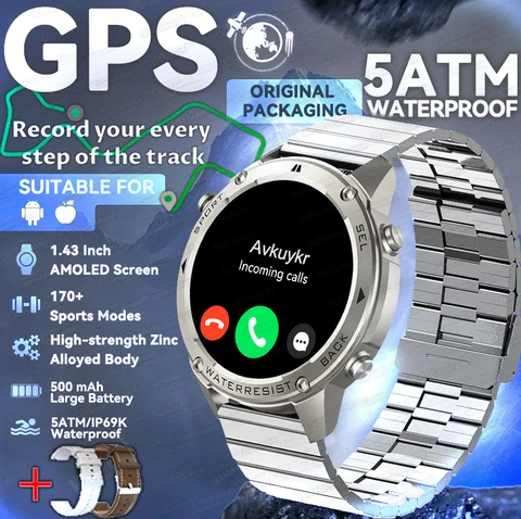 GUHUAVMI Военные умные часы 2026 мужские