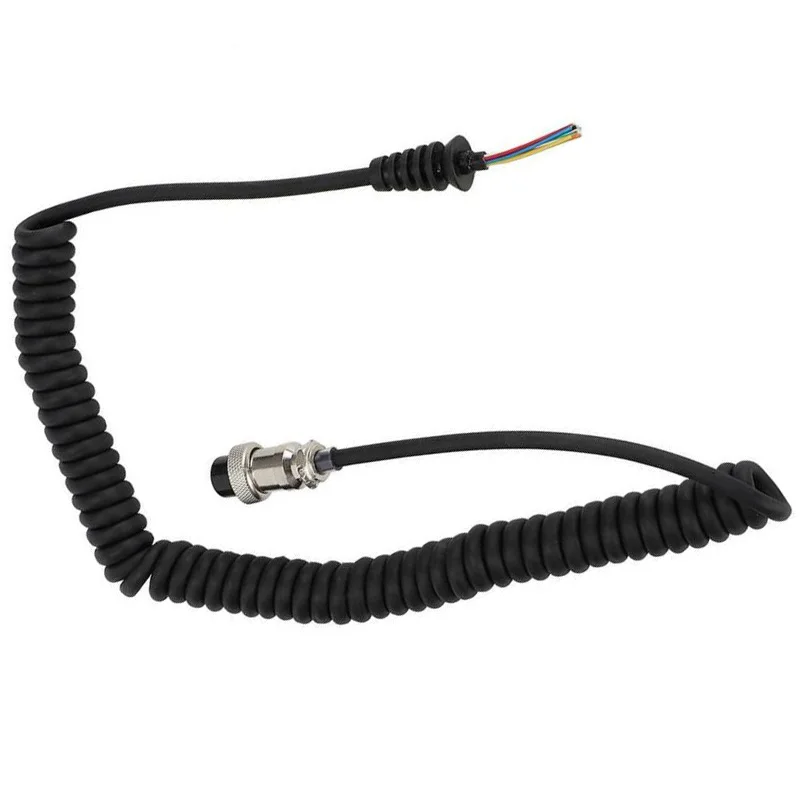 8 Pin Speaker Microphone Flexible Cable Line Replacement For Kenwood ICOM Radio enlarge