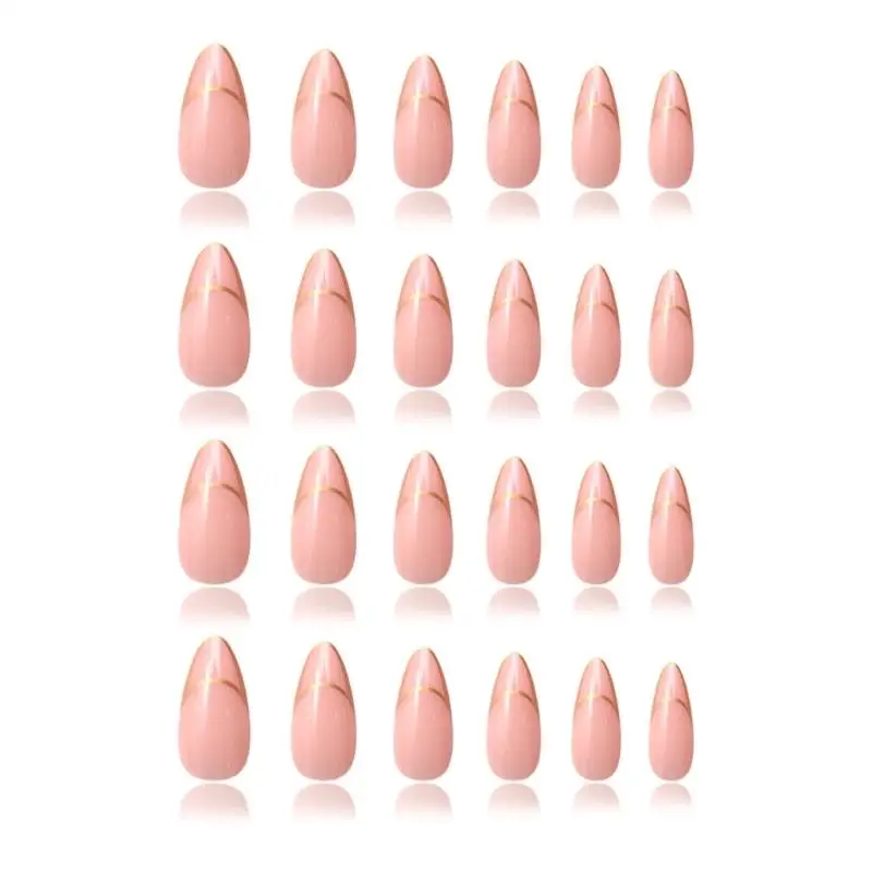 120 накладных ногтей накладные ногти французские кончики полное покрытие