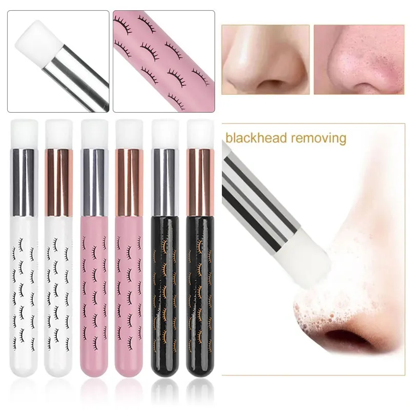 

Аксессуары для удаления черных точек, удаления ресниц, щетка для удаления шампуня, комедоны, инструмент для глубокой очистки макияжа, мягка...