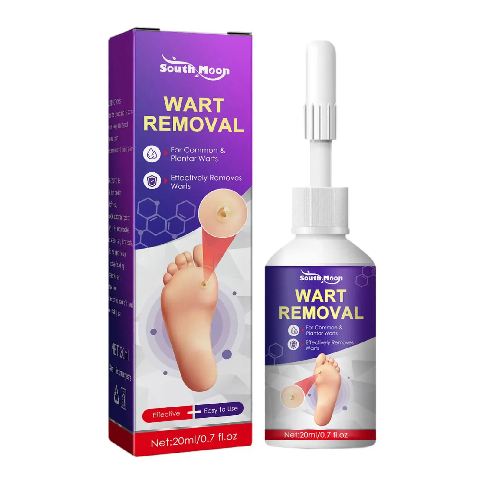 

Жидкий лосьон для удаления бородавок и пятен от акне, 20 мл