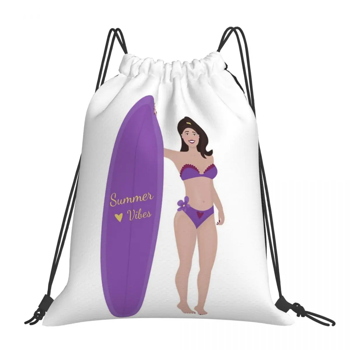 

Женский рюкзак-брюнетка с парусником, портативные сумки на шнурке, сумка с карманами на шнурке для обуви, сумка для книг для путешествий, школы