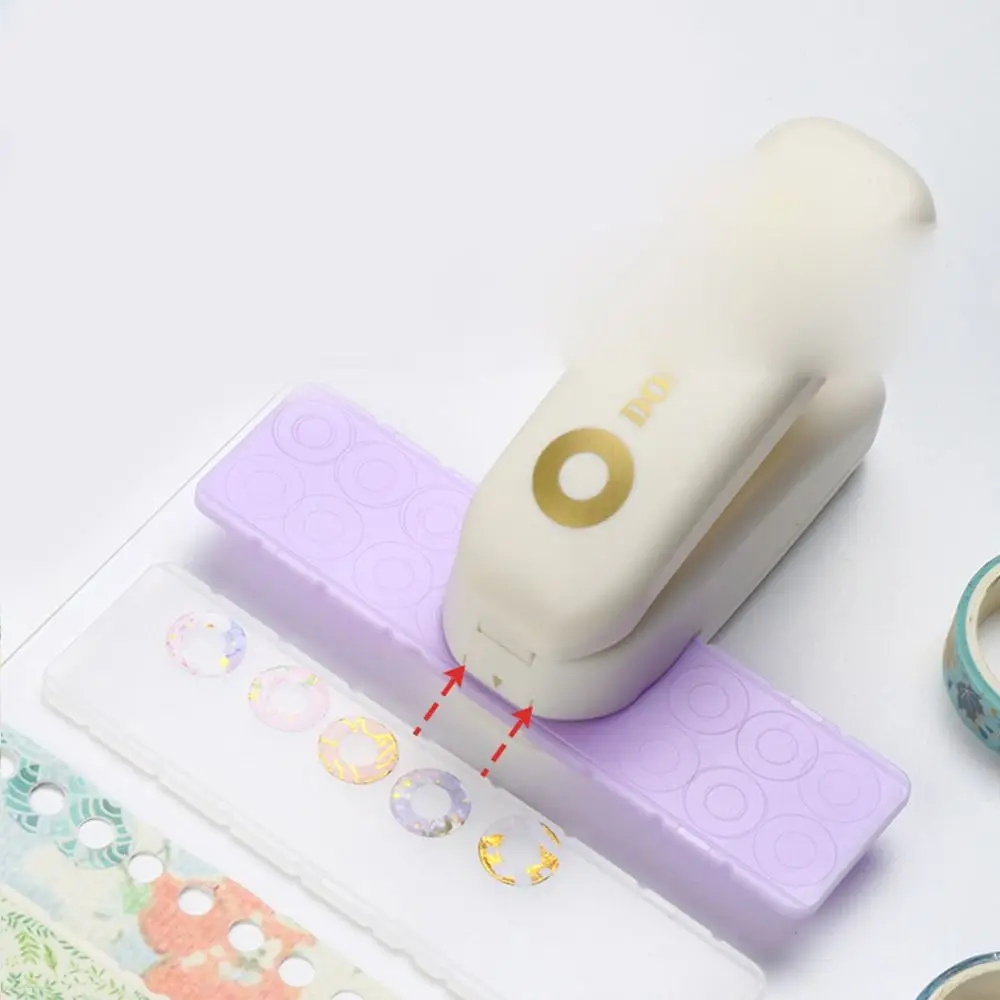 

Стационарные самодельные дыроколы для скрапбукинга, школьные и офисные принадлежности, дырокол для пончиков, кольцевой Дырокол «сделай сам», дырокол для бумаги, принадлежности для перфорации