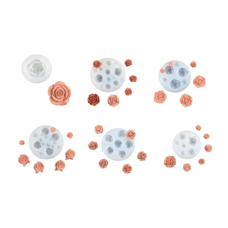 

Rose Shaped Silicone Baking Moulds Silicone Fondant Molds DIY Candy Mold Chocolate Mould Cake Decorating Drop Shipping