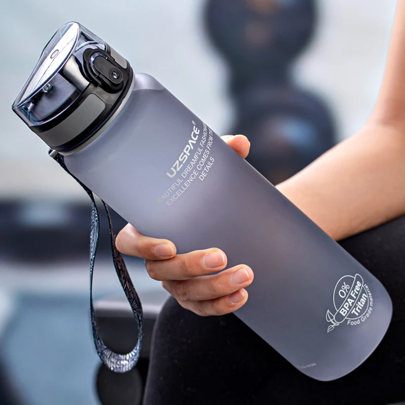 

High Quality Water Bottle 500ML 1000ML BPA Free Leak Proof Portable For Drink Bottles Sports Gym Eco Friendly