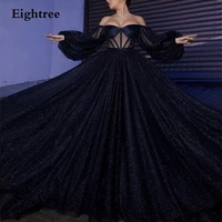 sparkly black a line long ball gown evening dresses sleeveless sweetheart formal night party gowns prom dress robe de mariee
