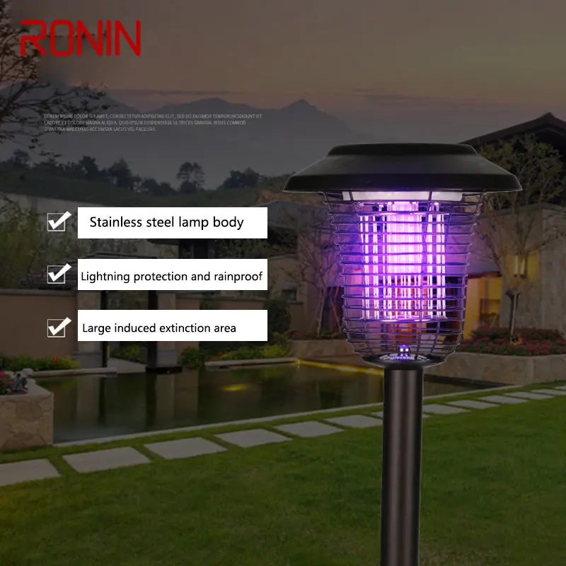 RONIN Солнечная лампа для уничтожения комаров современная простая коричневая
