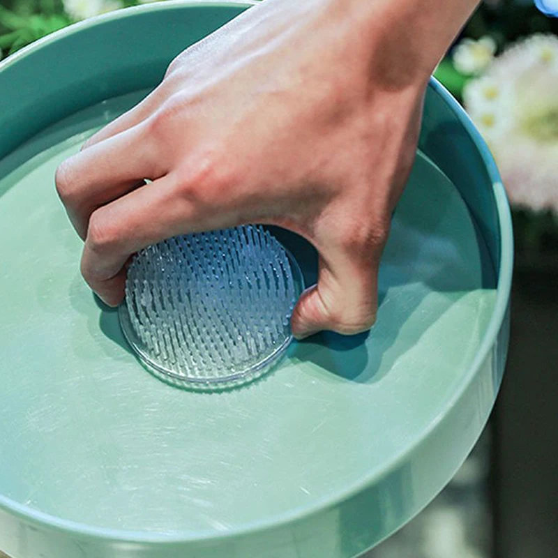 Цветочный декор горшок Организация цветов база для лягушка круглая икебана