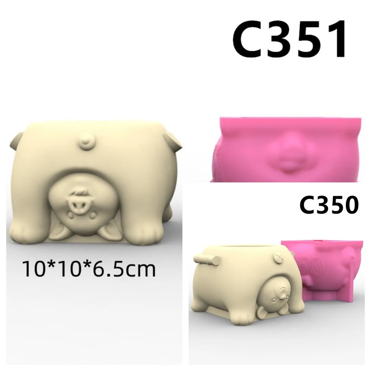 

Pig Bear Silicone Mold Gypsum form DIY Handmade Plaster Candle Ornaments Handicrafts Mold Hand Gift Making Kitchen Accessories