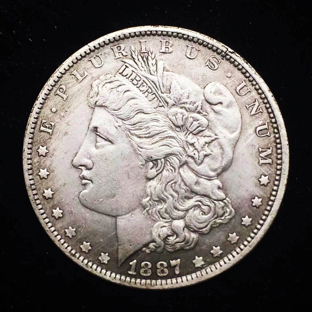 

Коллекционные монеты 1887 США, королева Моргана, оригинальные золотые и серебряные монеты, медаль СССР, копия монет, рождественские подарки