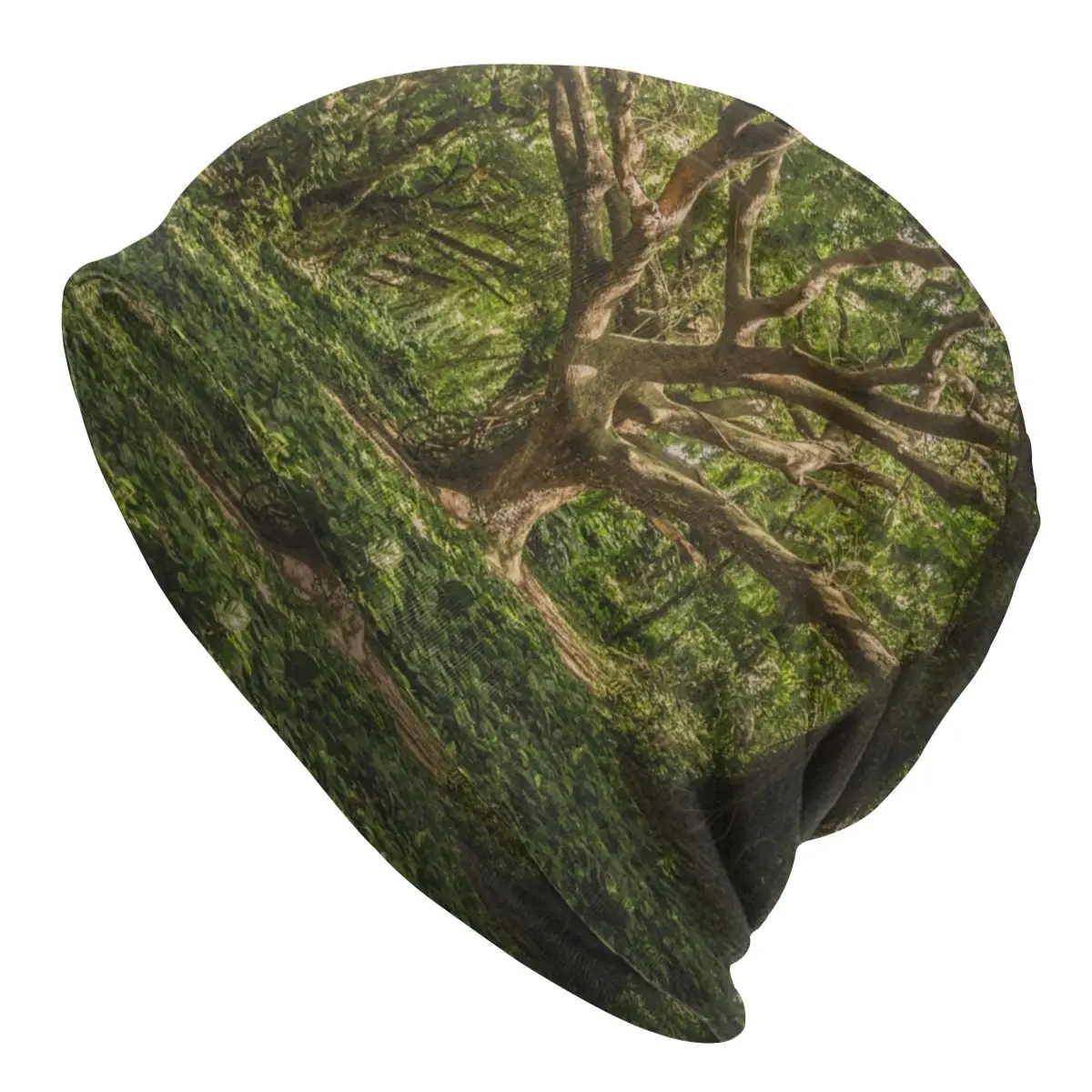 

Green Tree Skullies Beanies Hats Camp Hiking Cool Autumn Winter Outdoor Unisex Caps Adult Warm Head Wrap Bonnet Knitted Hat