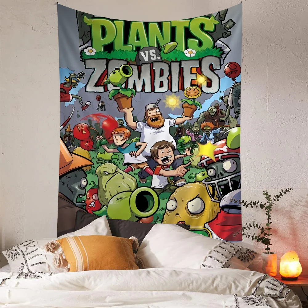 Игра P-Plants V-Vs Z-Zombies подвесной богемный гобелен Таро хиппи настенные коврики