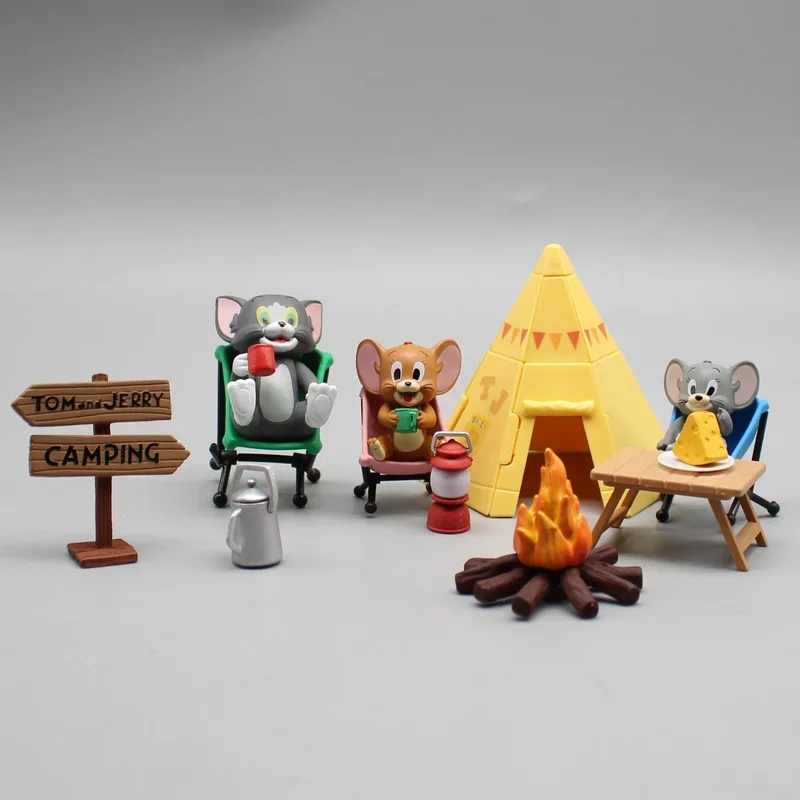 Gk Том и Джерри счастливая походная серия фигурки палатка кот Настольная комната