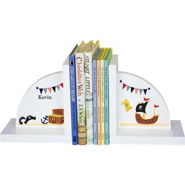 

Personalized Pirate Childrens Bookends