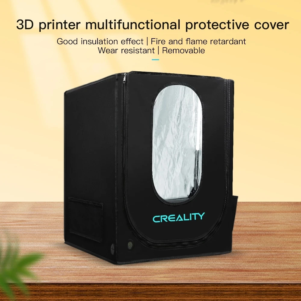 

Многофункциональный корпус для 3D-принтера CREALITY, Модернизированная версия со светильник кой и сумкой для инструментов, алюминиевая фольга с...