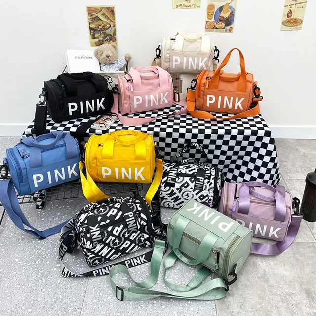 Small Gym Sports Fitness Bag for Women Travel Luggage Weekend Trend Mini Pink Fashion Women'S Handbag Female Shoulder Duffle Bag 5