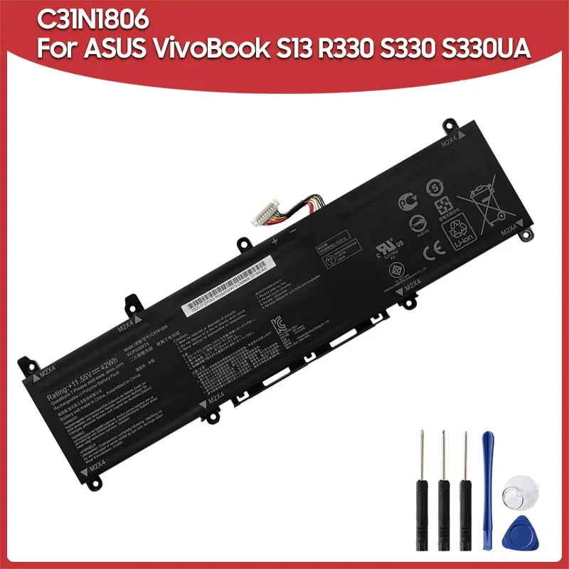 Сменная батарея C31N1806 для ASUS VivoBook S13 S330F S330UA S330FN S330FA X330FA X330FL X330UA K330 R330 ADOL K330FA