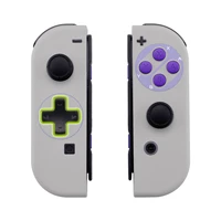 extremerate snes style soft touch controller housing d pad version with full set buttons for ns switch oled joycon