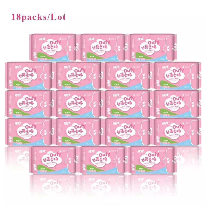 

18 упаковок/партия, женские гигиенические прокладки для менструации