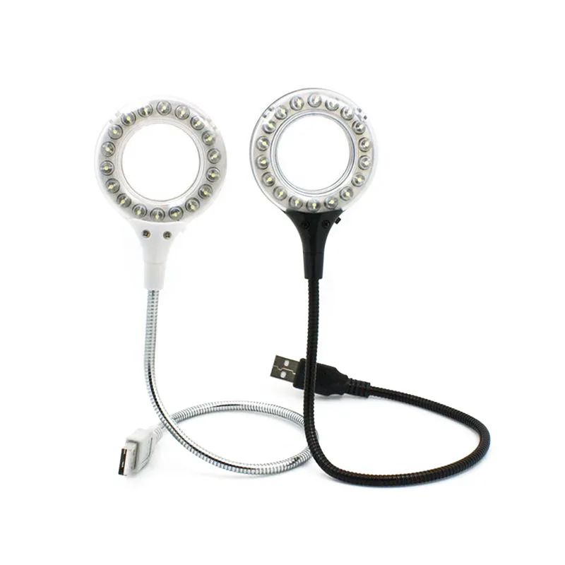 

Портативная ультраяркая гибкая USB лампа для чтения, увеличительное стекло с переключателем, 18 светодиодов, USB гаджеты, подключи и работай дл...