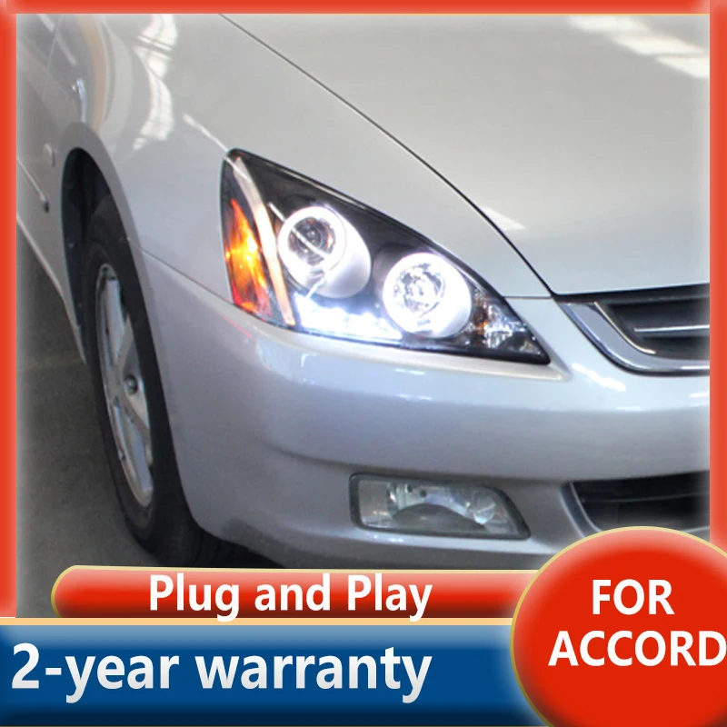 

Для фар Honda Accord 2003-2007 DRL дневные ходовые огни фары Светодиодная Биксеноновая лампа Противотуманные фары тюнинг автомобильные аксессуары