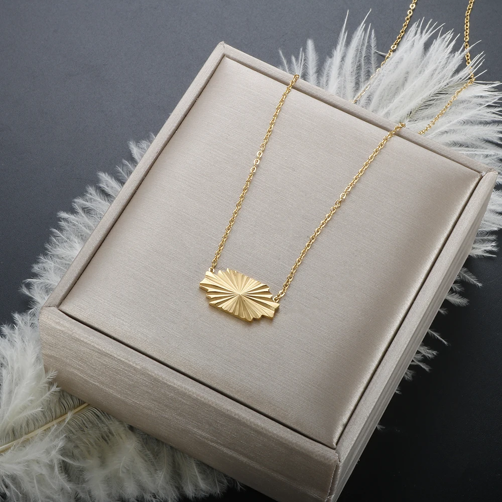 

2023 New Design Pendant Necklace for Women O Chain Stainless Steel Gold Plated Minimalism INS Trendy Wholesales Charm Jewelry