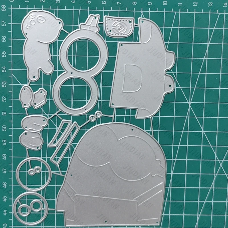 Милая маленькая желтая кукла металлические Вырубные штампы для сделай сам