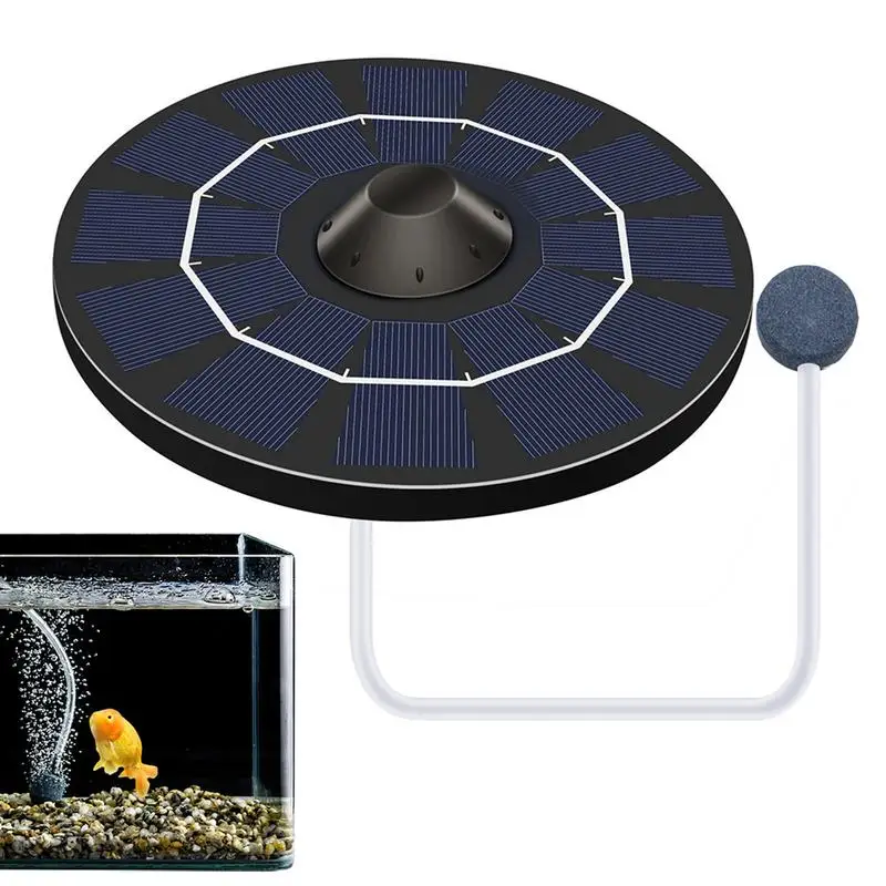 

Solar Water Air Pump Pool Fish Tank Oxygenator Aerator With Aquarium Oxygen Panels And Air Bubble Stone Small Pond