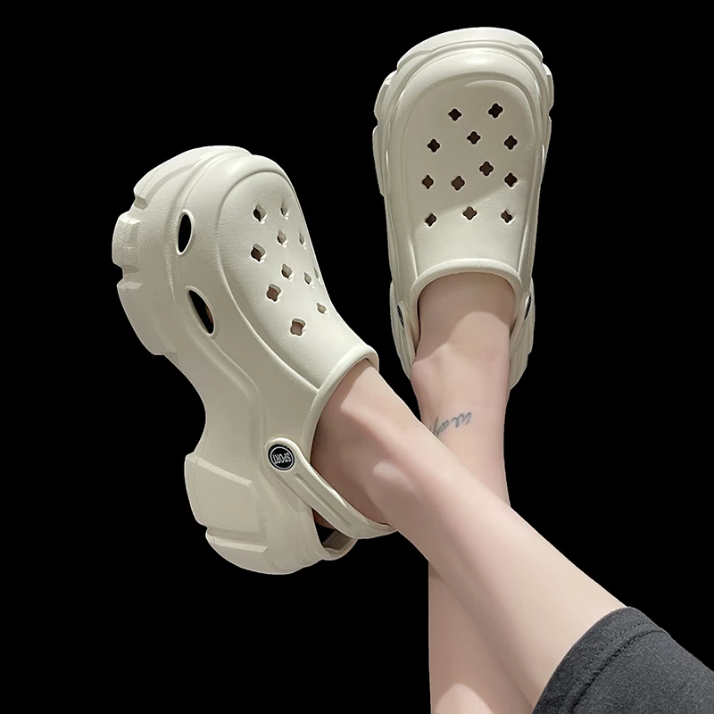 Summer Women Sandals 8cm Beach Shoes for Women Clogs Garden Slippers for Girl Platform Sandals Women Shoes Sandalias De Mujer