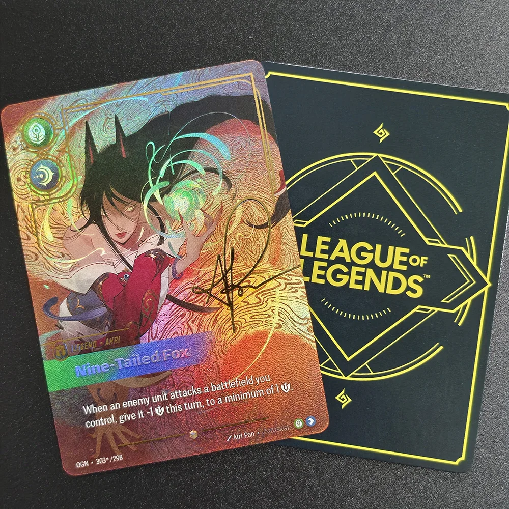 Фото Набор коллекционных карточек DIY English Riftbound League of Legends Origins (OGN) с Кай'Сой, Сетт, Ясуо, Тимо, Overnumbered Collection TCG №1