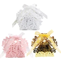 50pcs butterfly favor boxes diy wedding birthday gift candy boxes valentine chocolate box birthday treat present wrap decor