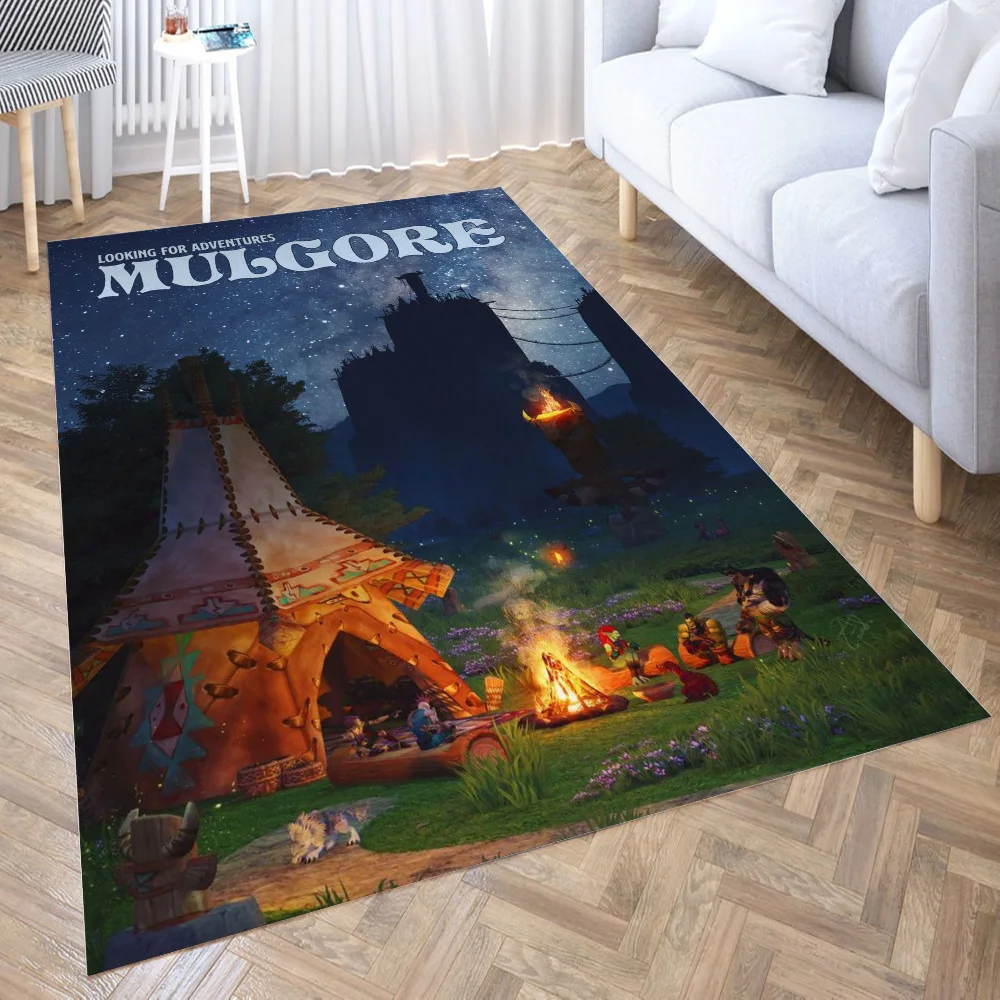 

Mulgore Camp novel 3D Carpet Living Room Kitchen Entrance Door Mat Anti-slip Floor Rug Bathroom Area Hallway Mats