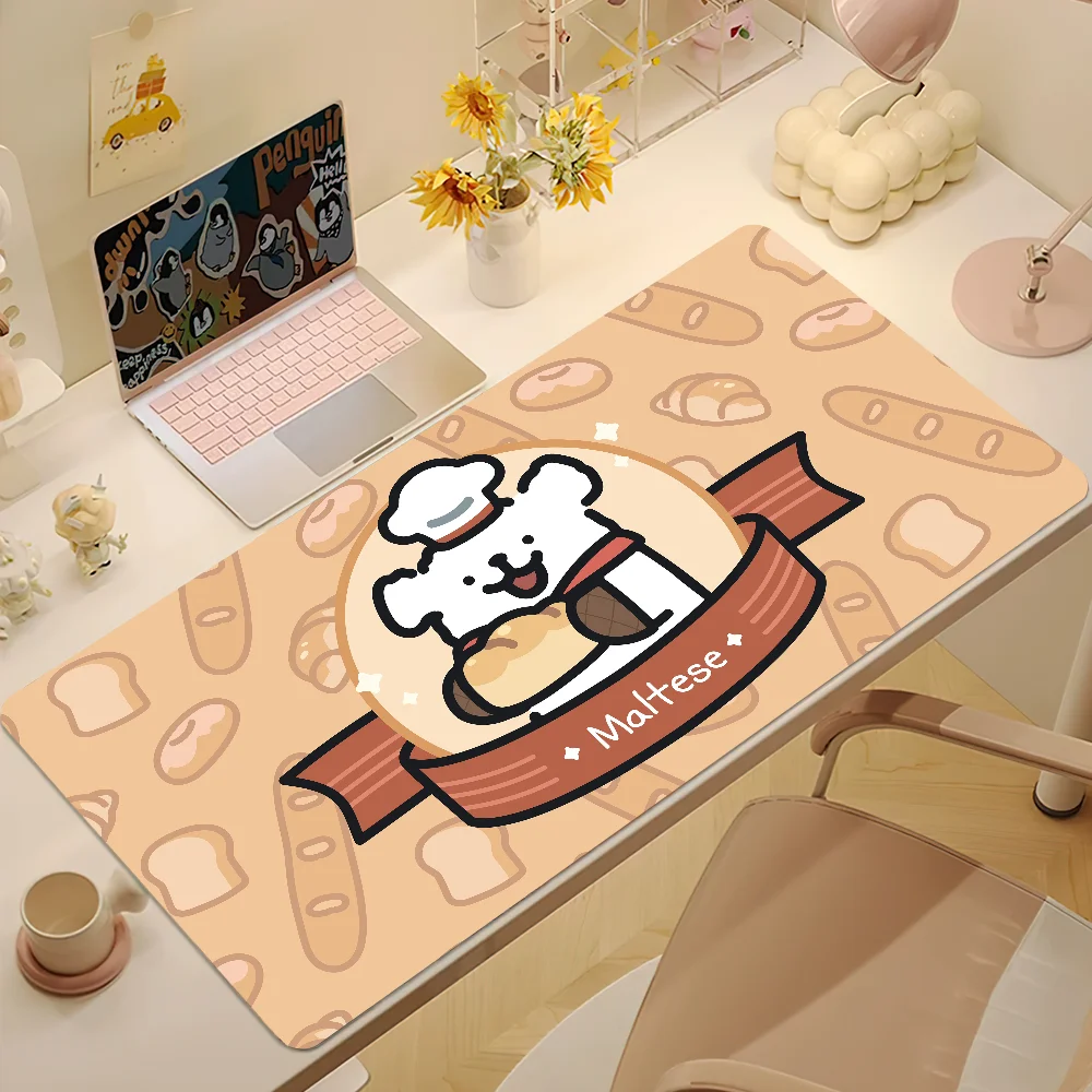 Милый коврик для мыши Line щенок Мальта игровой компьютера ноутбука аксессуары игр