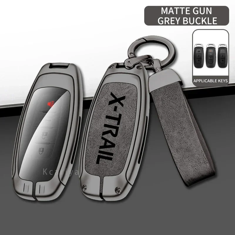 

Комплект дистанционного ключей из цинкового сплава для автомобиля, подходит для Nissan X-Trail t32 t33, защита для ключей с логотипом