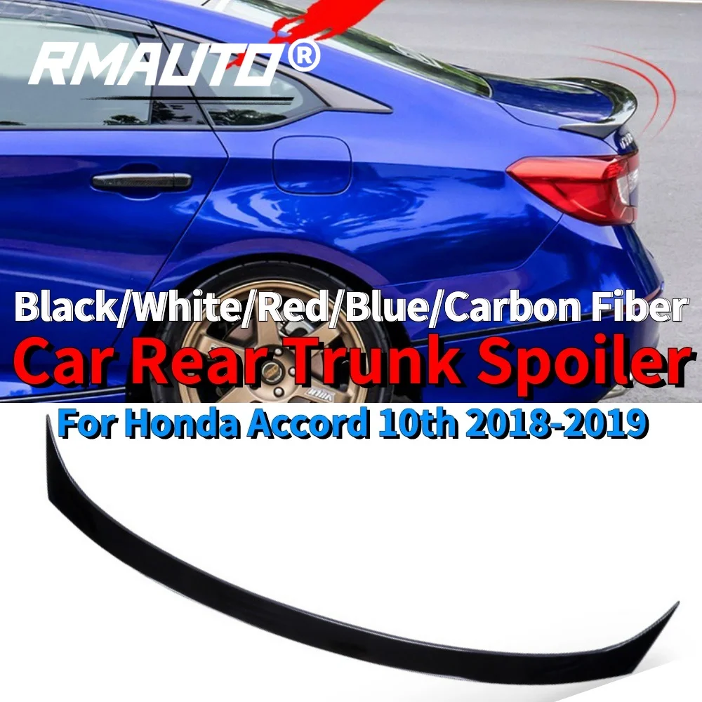 

RMAUTO Car Rear Trunk Spoiler Wing Li Diffuser Trunk Lid Carbon Fiber For Honda Accord 10th Gen 2018-2020 Car Body Styling Kits