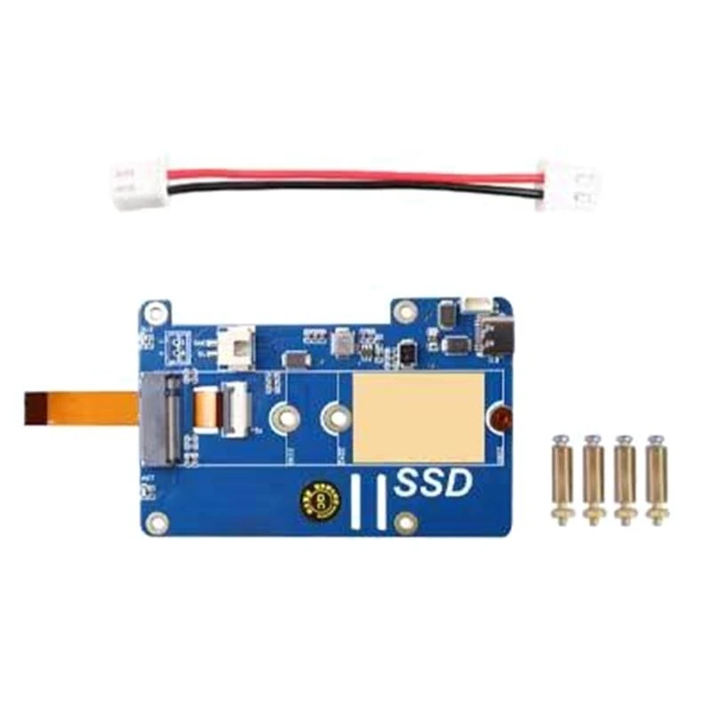 Фото Плата адаптера SSD Y4UE MPS2280P PCIe к M.2 NVME для платы расширения RPi 5 №1
