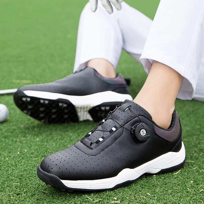 New Men's and Women's Professional Golf Shoes Outdoor Grass Training Sneakers Classic Comfort Men's Walking Golf Sneakers