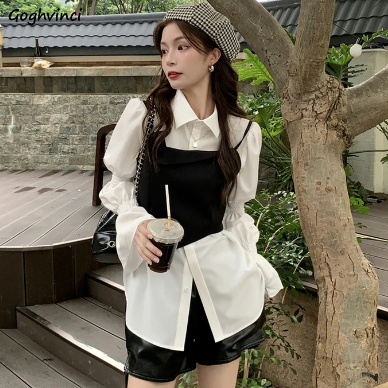 Рубашки женские с длинными пышными рукавами белая шикарная весенняя одежда в