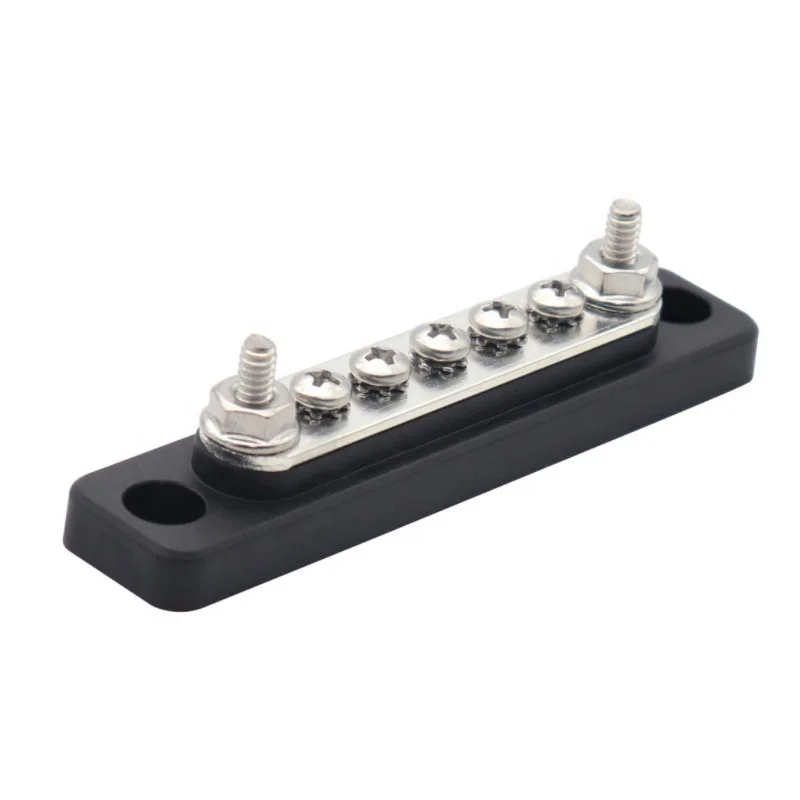 （1 Pack）5 Terminal Battery Bus Bar 150A BusBar Power Distribution Post Block