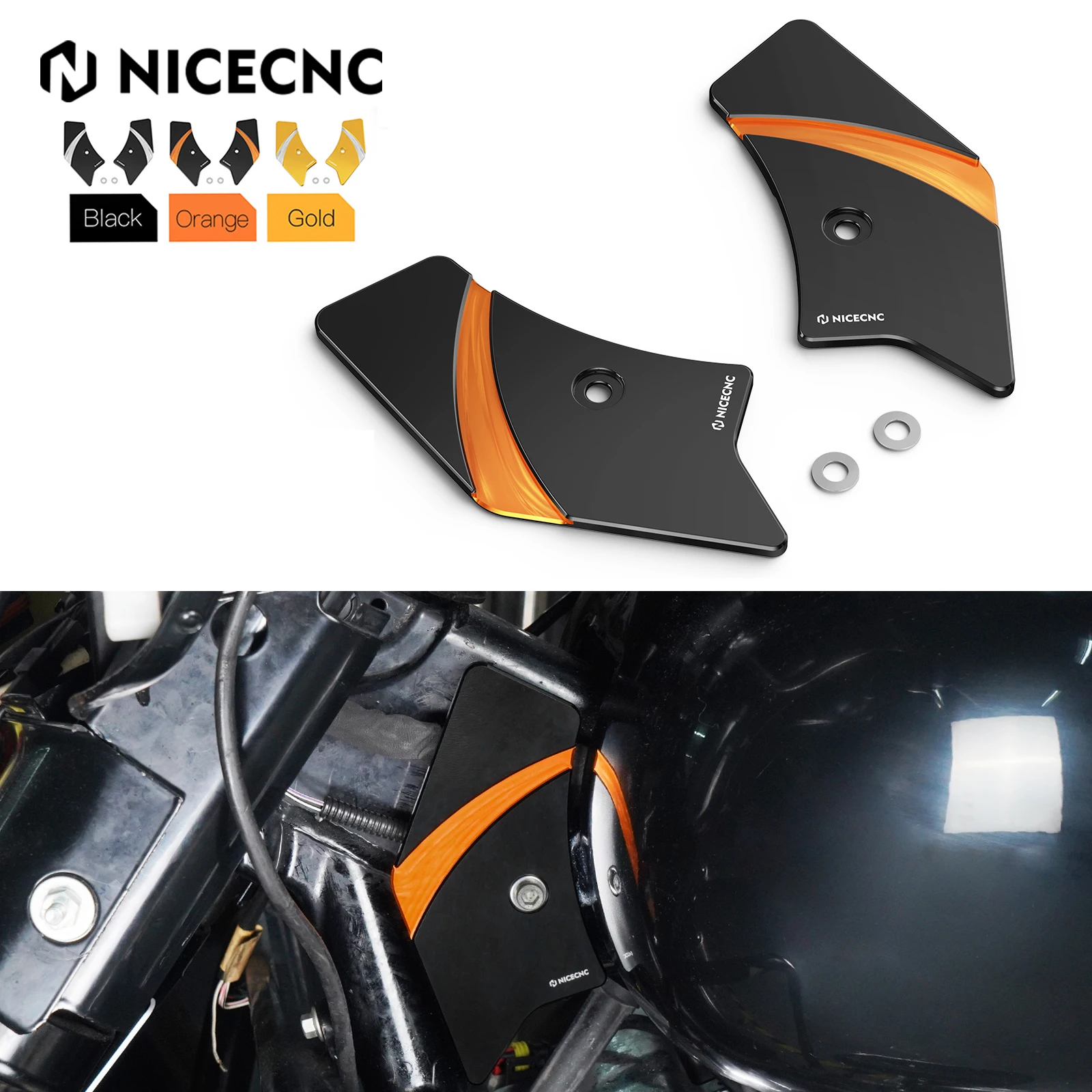 Боковые Накладки на шею рамы для Harley Touring Road King Electra Glide Ultra Limited Low Street CVO