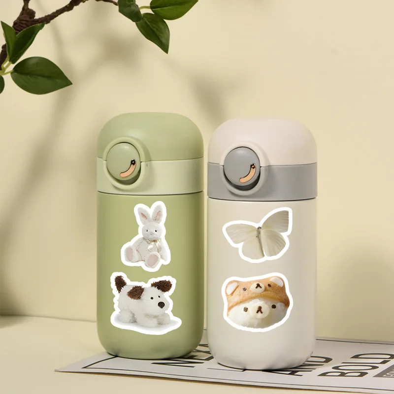 

60 Artsy Bear vintage stickers Ice cream chocolate cake waterproof decorative stickers water bottle material ledger