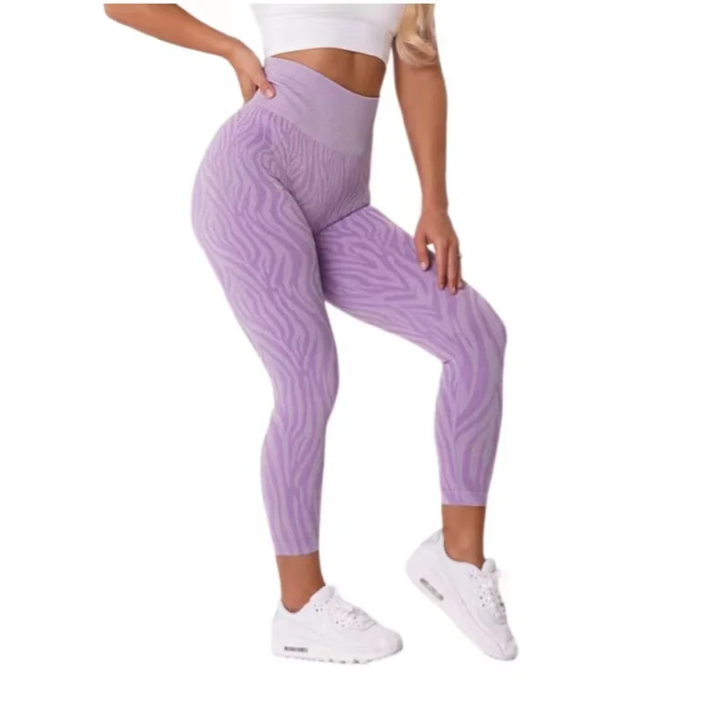 New Zebra Seamless Sport Leggings XS-L Women Fitnss Yoga Legging Scrunch Butt Booty Leggings Gym Pants Clothing Sports Tights