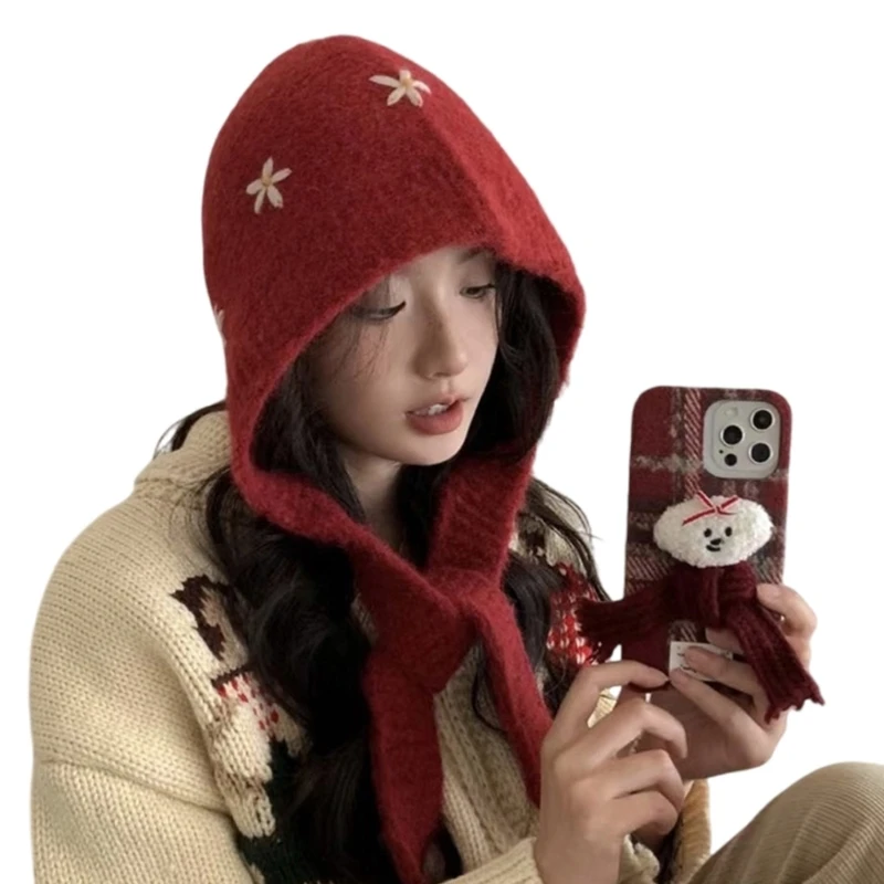 Цветочное украшение Вязаная шапка Вязание крючком Стили Домашние шапки для