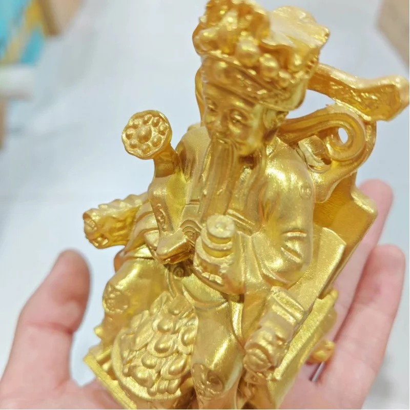 Оптовая продажа антикварное украшение из смолы Бог богатства бизнес Ruyi источник