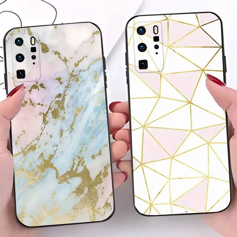 Marble Geomet Phone Case Shell Fundas For OPPO A39 57 A5 59 37 73 83 71 A73S 11X A75 A7X A77 F3 F11 One Plux 6 5T 5 Cover