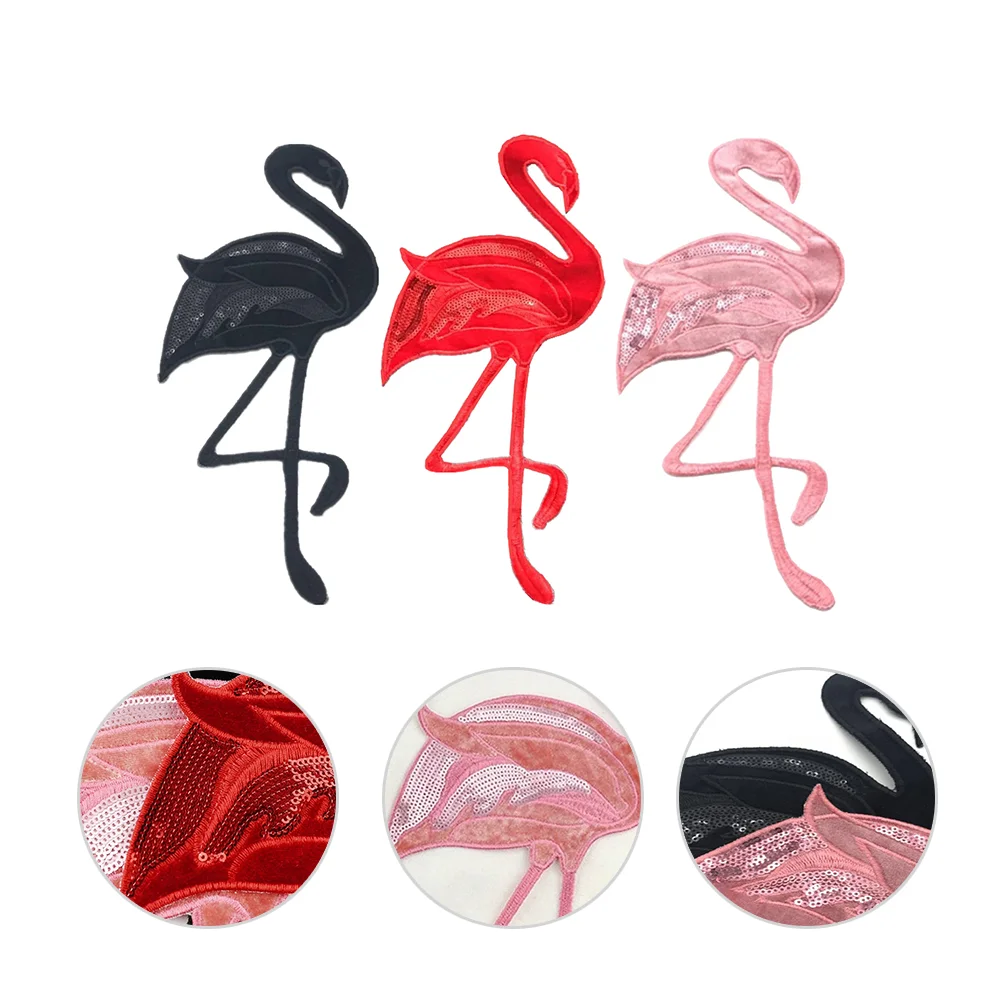 

3Pcs Embroidered Patches Colored Design Clothes Patches Clothes Decor