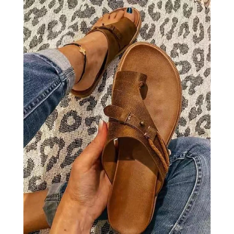 

Women's Slippers Summer Sandals New Flat Bottom Beach Flip-flops Shoes for Women