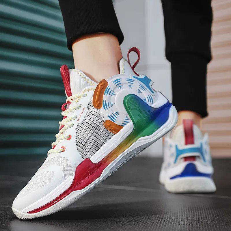 Professional Unisex Basketball Shoes Men Design Cool Sport Shoes Wearable Training Basketball Boots Men Women High Top Sneakers
