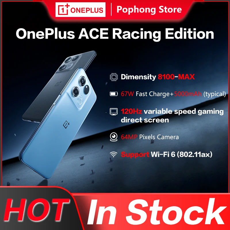  OnePlus Ace Racing Edition, 6,59 дюйма, 120 Гц, 8100 мАч 